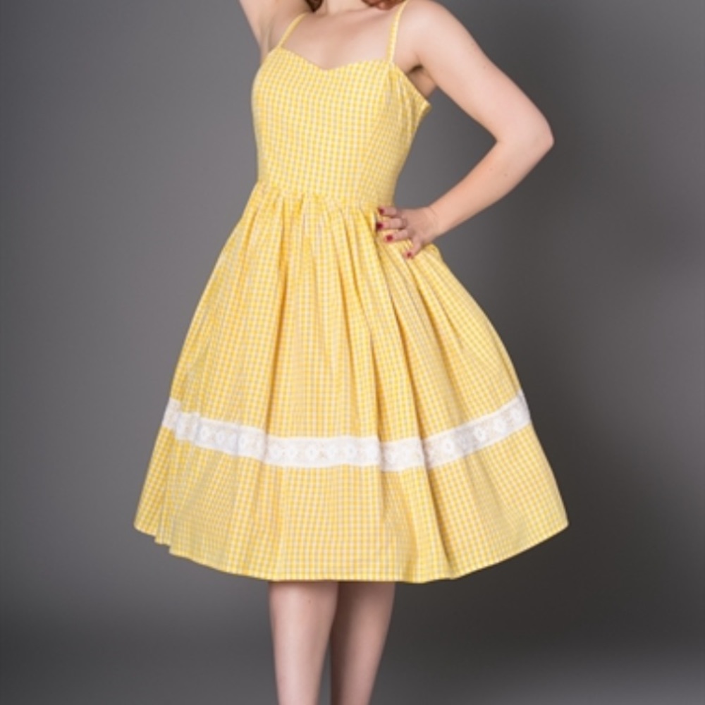 Yellow Gingham Sundress